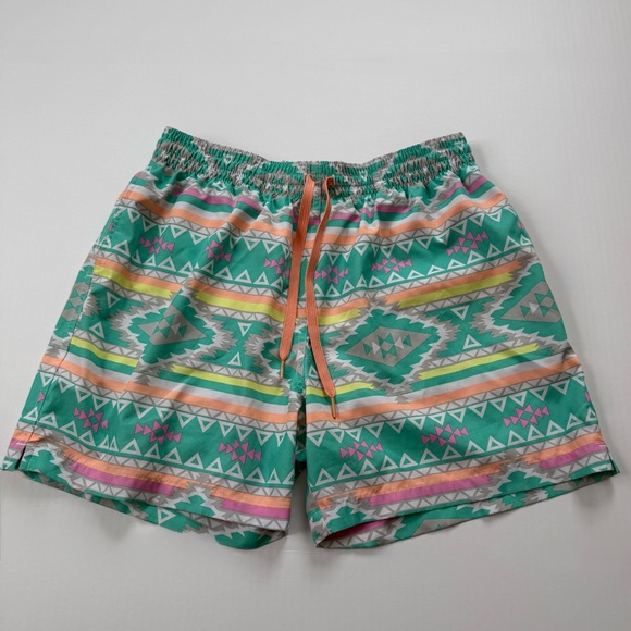 chubbies Other - Chubbies Swim Trunks Aztec Print Elastic Waist Mesh Lined Mens Large
